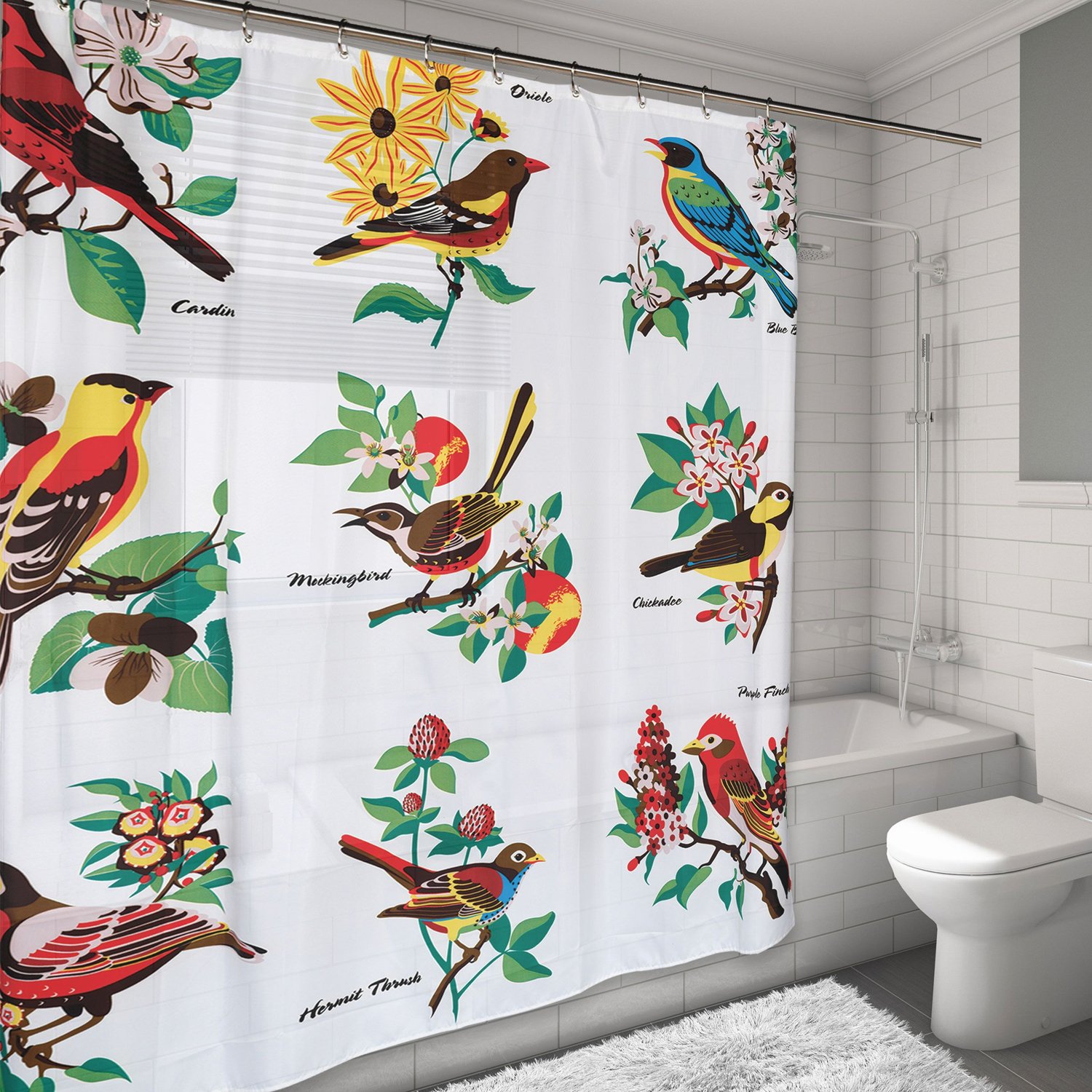 Sweet Home Collection 70" x 72" Bathroom Shower Curtain Heavy Durable Water Repellent Resistant Fabric with Choice of Unique Famous Painting Print, The Star
