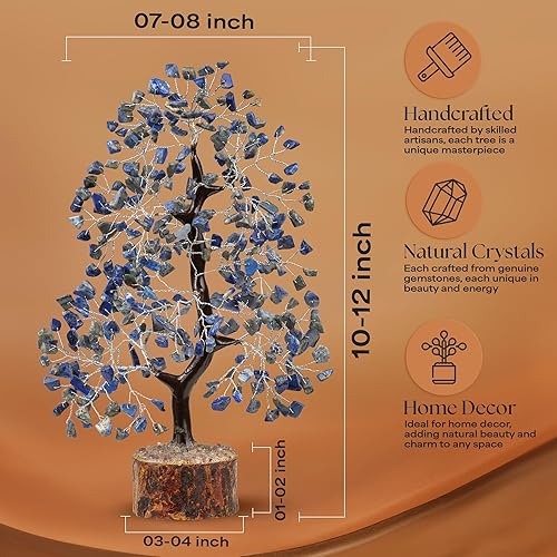 Miniatura 2 de Árbol de cristal de lapislázuli, árbol de piedras preciosas, decoración del hogar, decoración de escritorio de oficina, decoración de sala de estar,