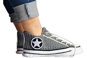 Handmade Crochet Women Cotton Slippers