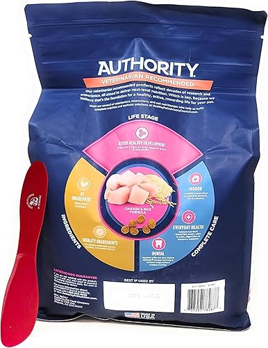 Miniatura 4 de Tesadorz Spatula and Authority Kitten - Comida seca para gatos de pollo y arroz para interiores, 7 libras