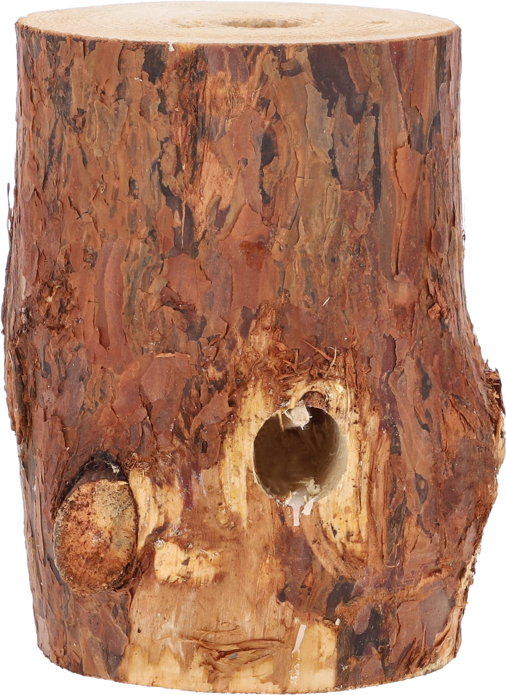 KOTARBAU® Lot de 2 Torches suédoises avec mèche d'allumage - Bougie de Jardin dans Un Bloc de Bois - en Mousse de Bois - pour Barbecue, Pique-Nique, Jardin - Normes
