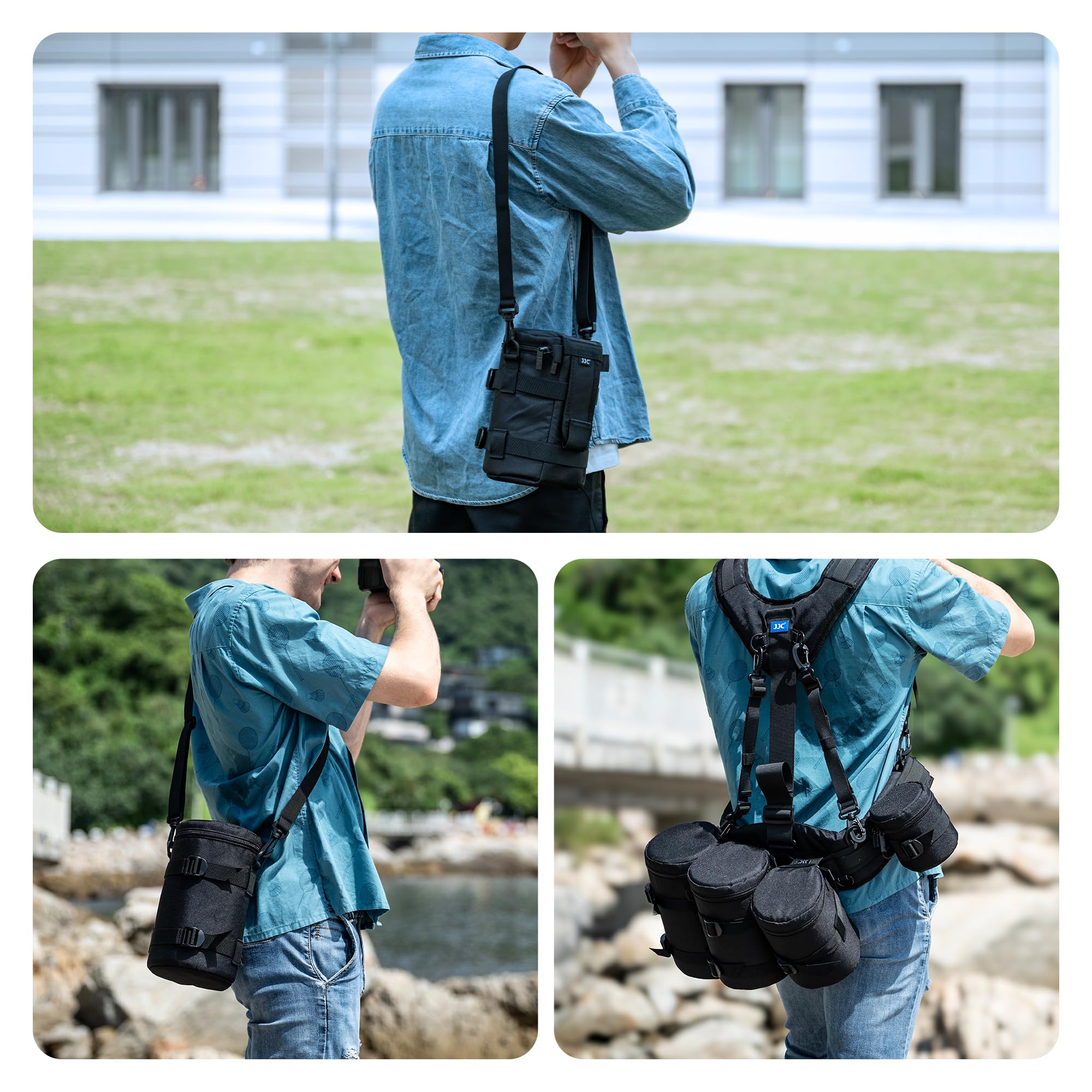 JJC Torba na obiektyw etui ochronne, czarny, 3xl, Torba na obiektyw