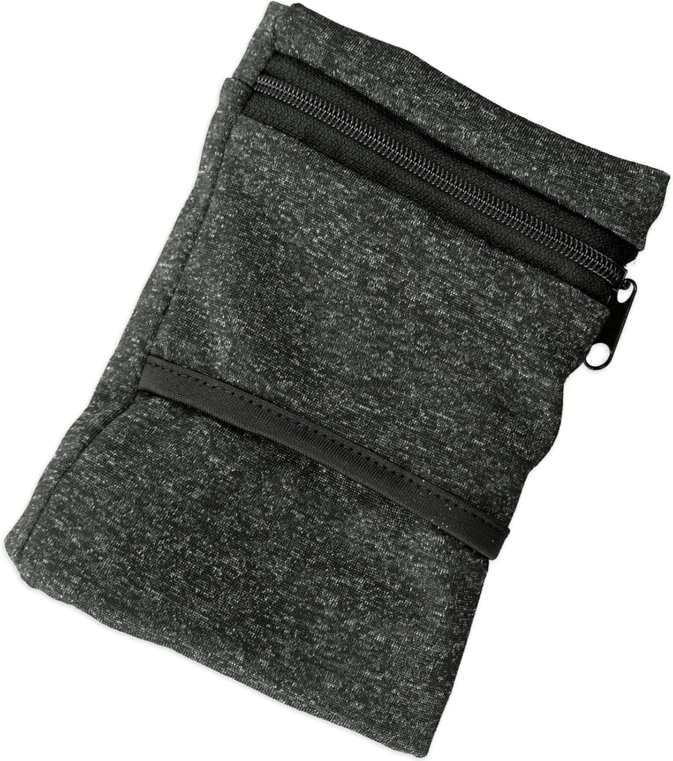 LAMXD Wrist Pouch, Pocket Wallet with Zippered for Men Women Running Walking Hiking Cycling Yoga and More