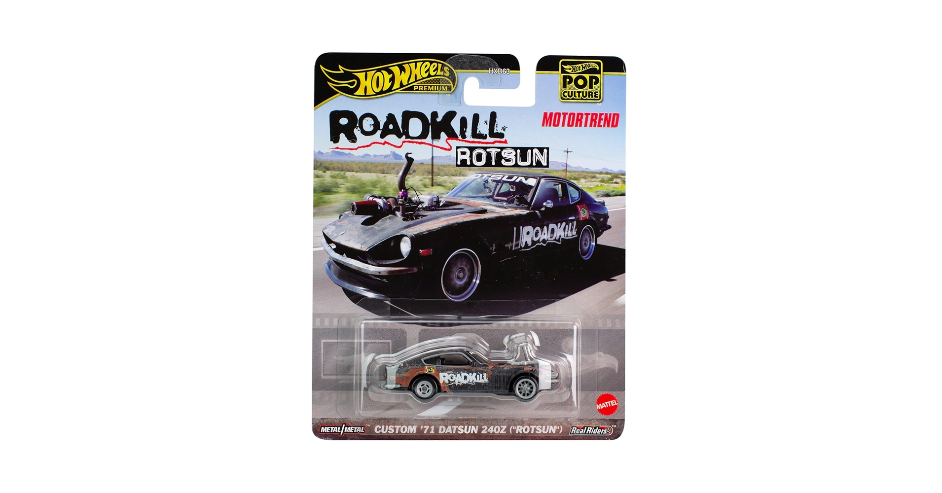 激レア RLC限定 CUSTOM '71 DATSUN 240Z ROTSUN Amazon.com: Hot Wheels Pop Culture Roadkill ROTSUN - Custom