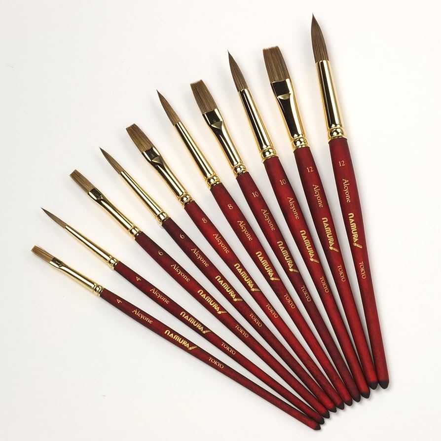 Amazon | 名村大成堂(Namurataiseidou) 水彩筆 アルキオネ 8号 平