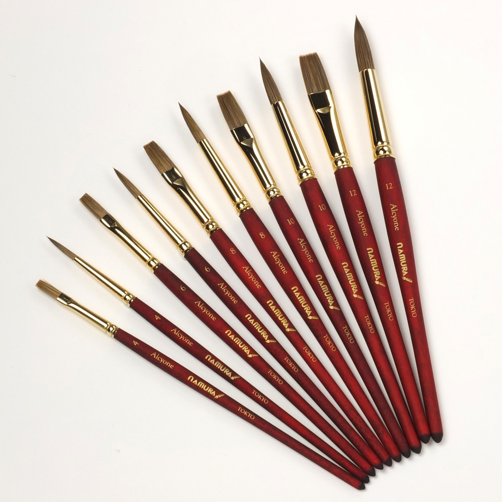 Amazon | 名村大成堂(Namurataiseidou) 水彩筆 アルキオネ 4号 平