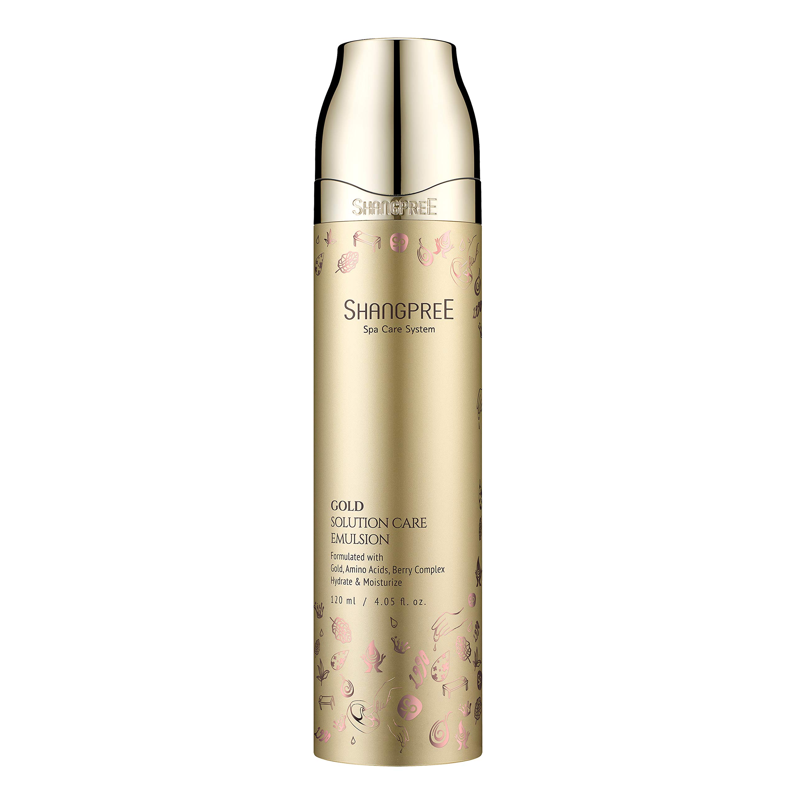 SHANGPREE Gold Solution Care Emulsion (120ml / 4.06fl. oz.), Premium Korean Skincare, hydrating, moisturizing