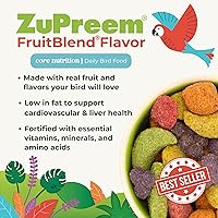 Vista 4 de Alimento para pájaros ZuPreem Fruit Blend, para loros grandes, 1