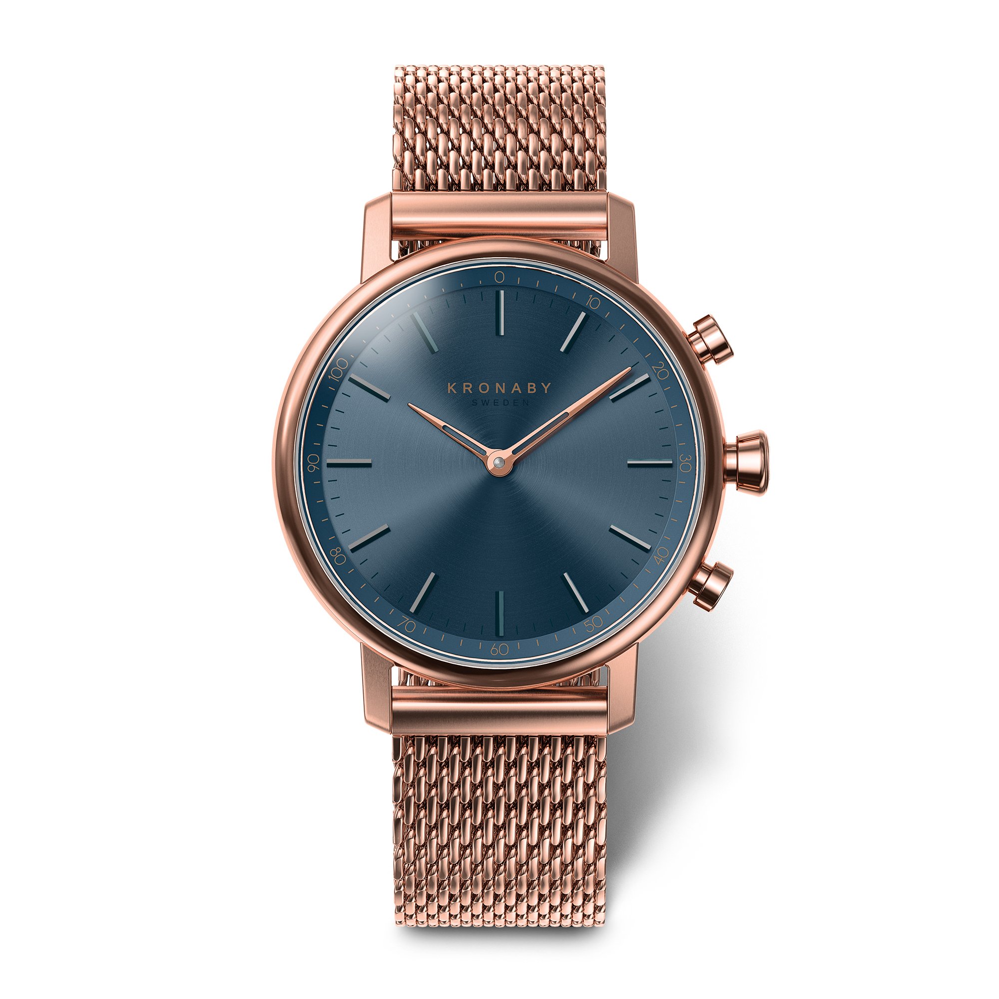 Kronaby S0668/1 Damski hybrydowy smartwatch w kolorze różowego złota, Różowe złoto, pasek