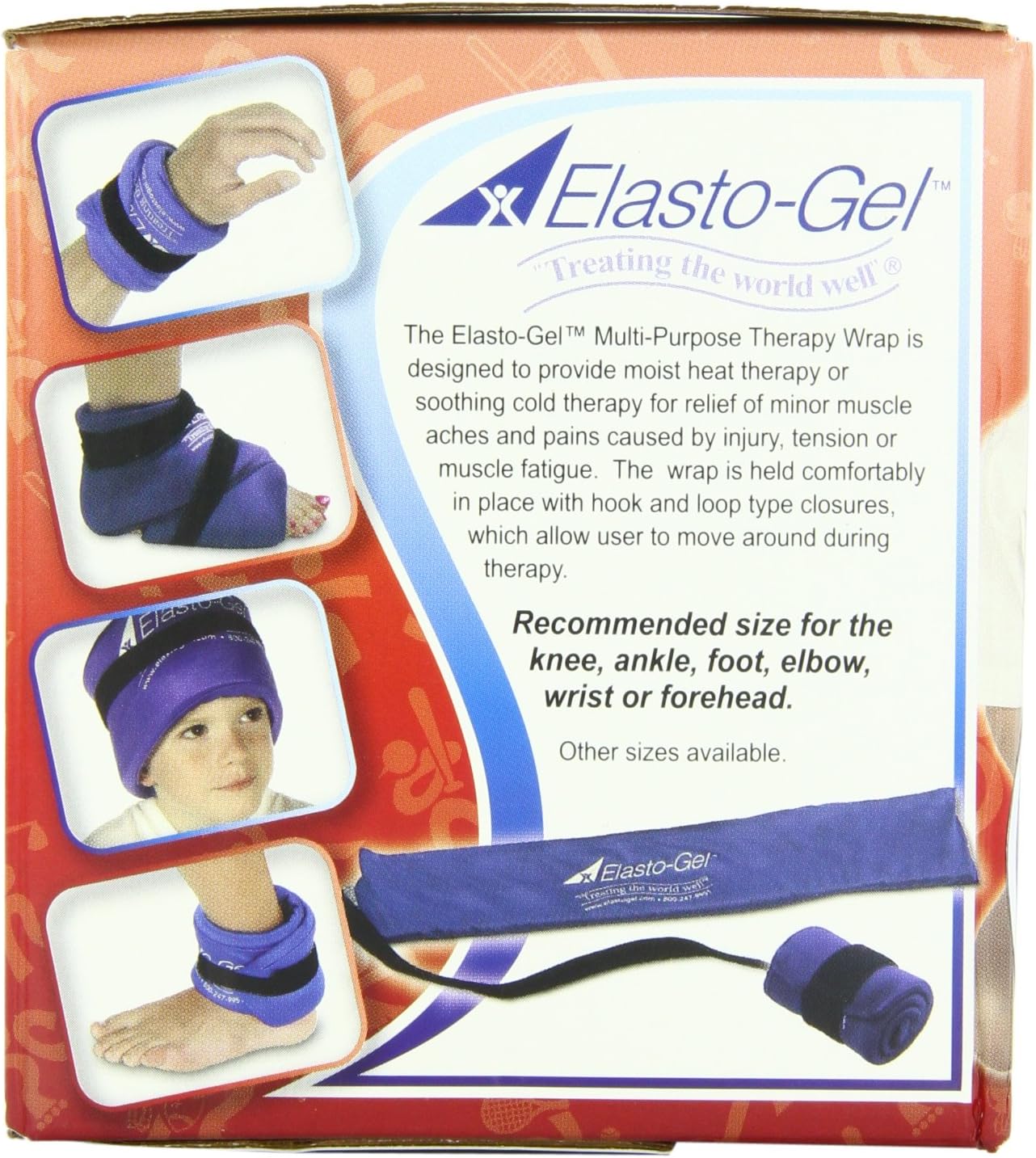 Elasto Gel, Hot/Cold Wrap, 4" X 24"