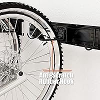 Vista 3 de Dirza Estante de almacenamiento de bicicleta de 68 pulgadas con protectores de pared para neumáticos de bicicleta, soporte de pared para 6