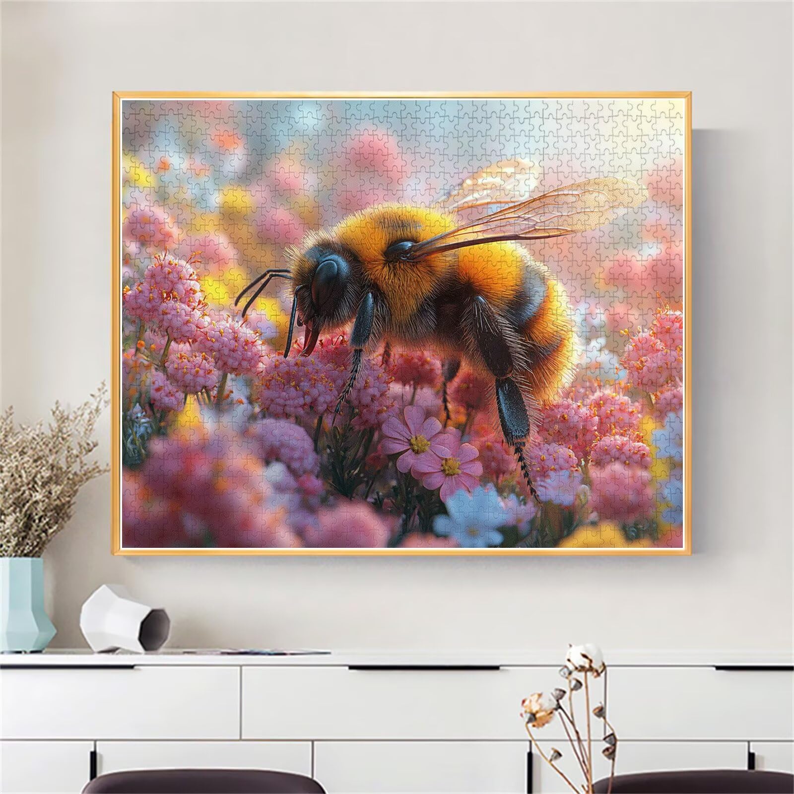 Puzzle Erwachsene 2000 Teile Biene Blume Educa Jigsaw für Kinder ab 8 Jahren Mädchen Jungen, Erwachsene Impossible Klassische Puzzles Schwer, Anspruchsvoll Spielspaß, Als Geschenke 70x99cm t-722