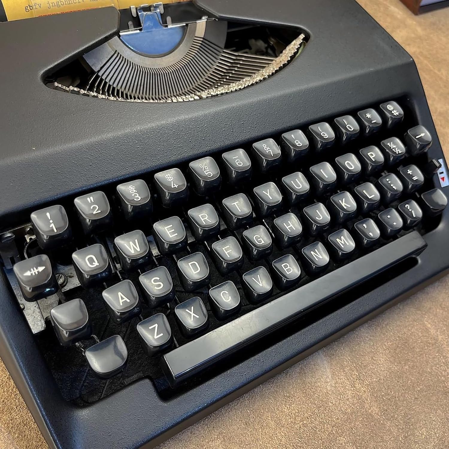 Macchina da scrivere manuale vintage - Macchina da scrivere portatile classica con nastro per arredamento dell'ufficio domestico, perfetto per la digitazione di lettere e note, macchina di scrittura r
