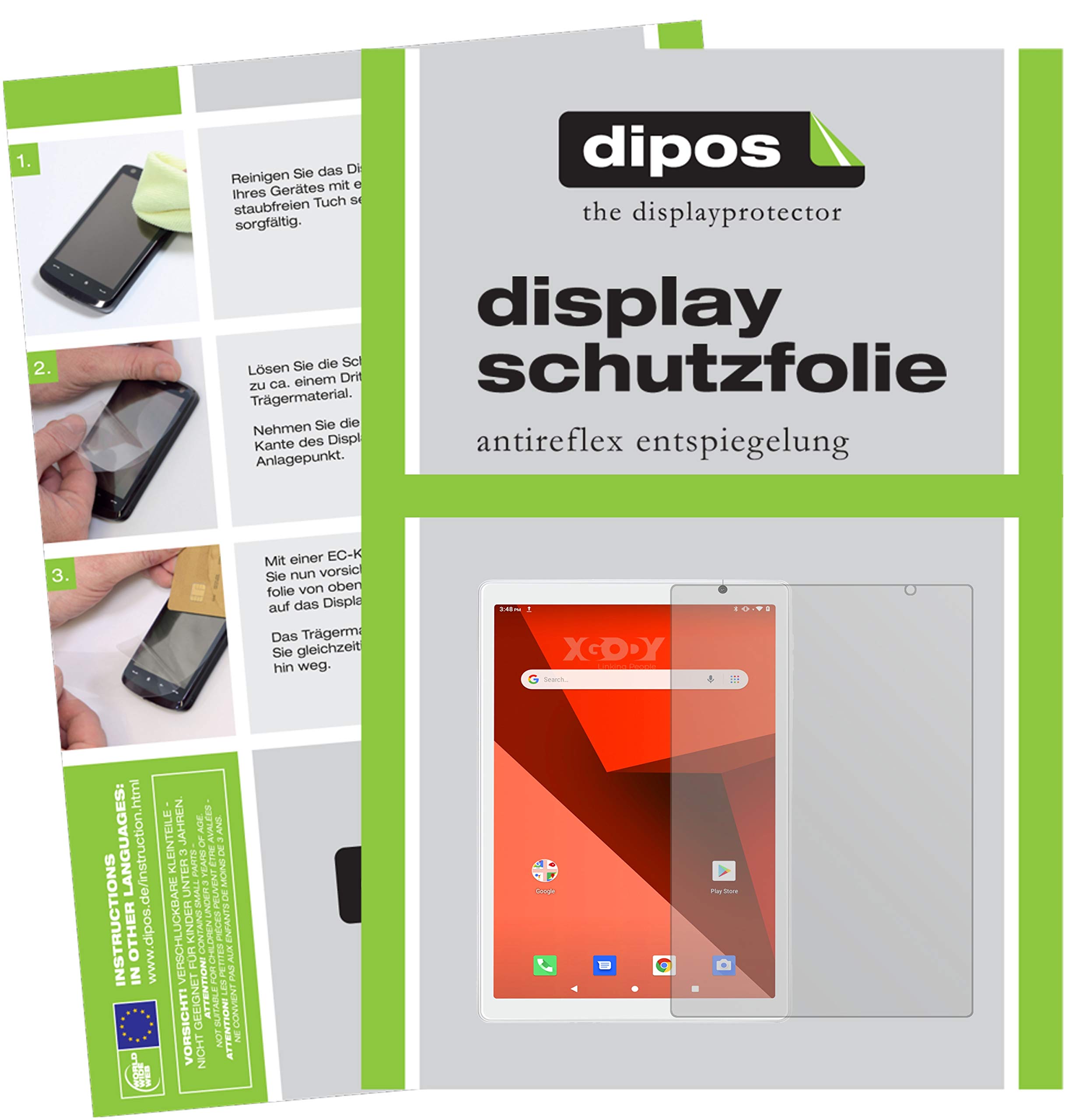 dipos I 2X Pellicola Protettiva Compatibile con Samsung Galaxy Note 10 Plus Posteriore Pellicola di Protezione Cristallo