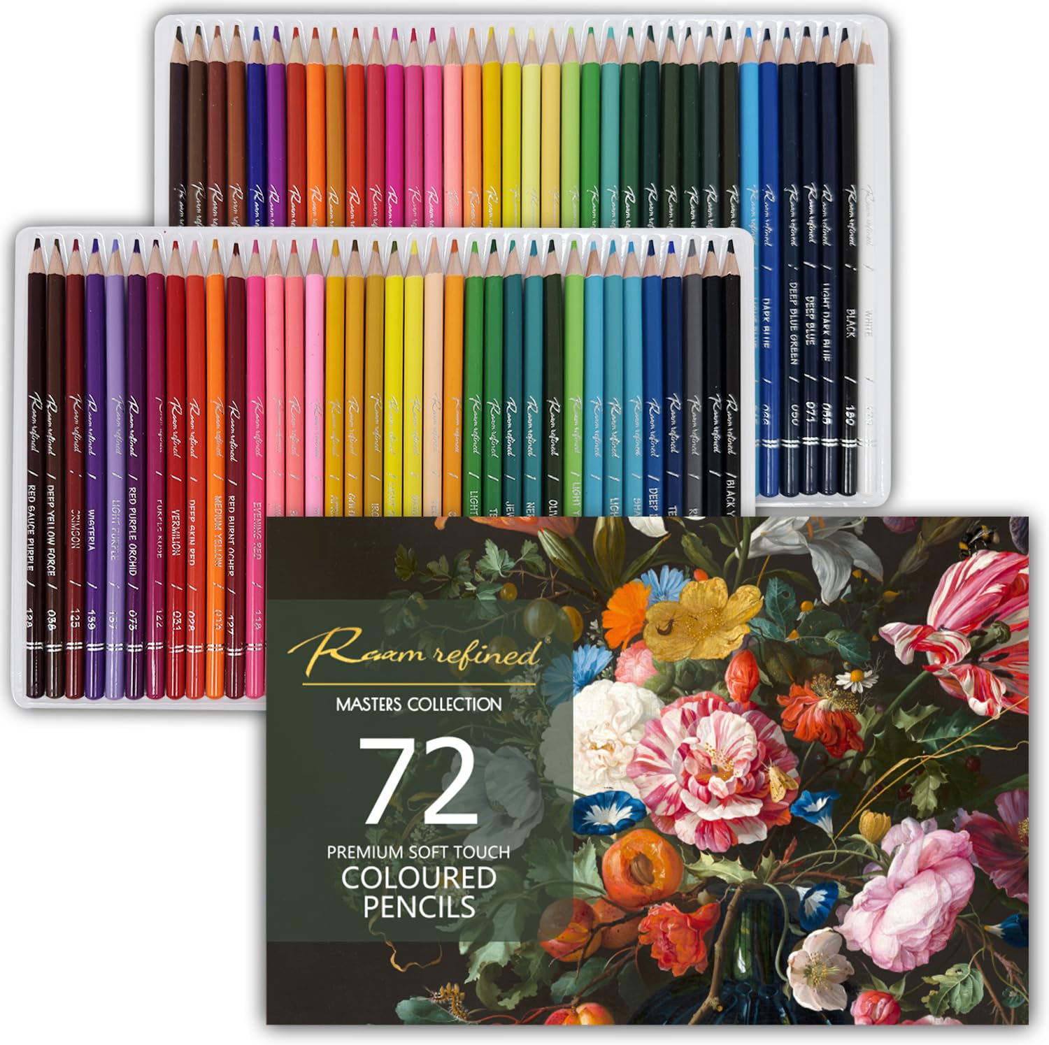 Amazon.com: RAAM REFINED 72 Premium Colored Pencils for Adult