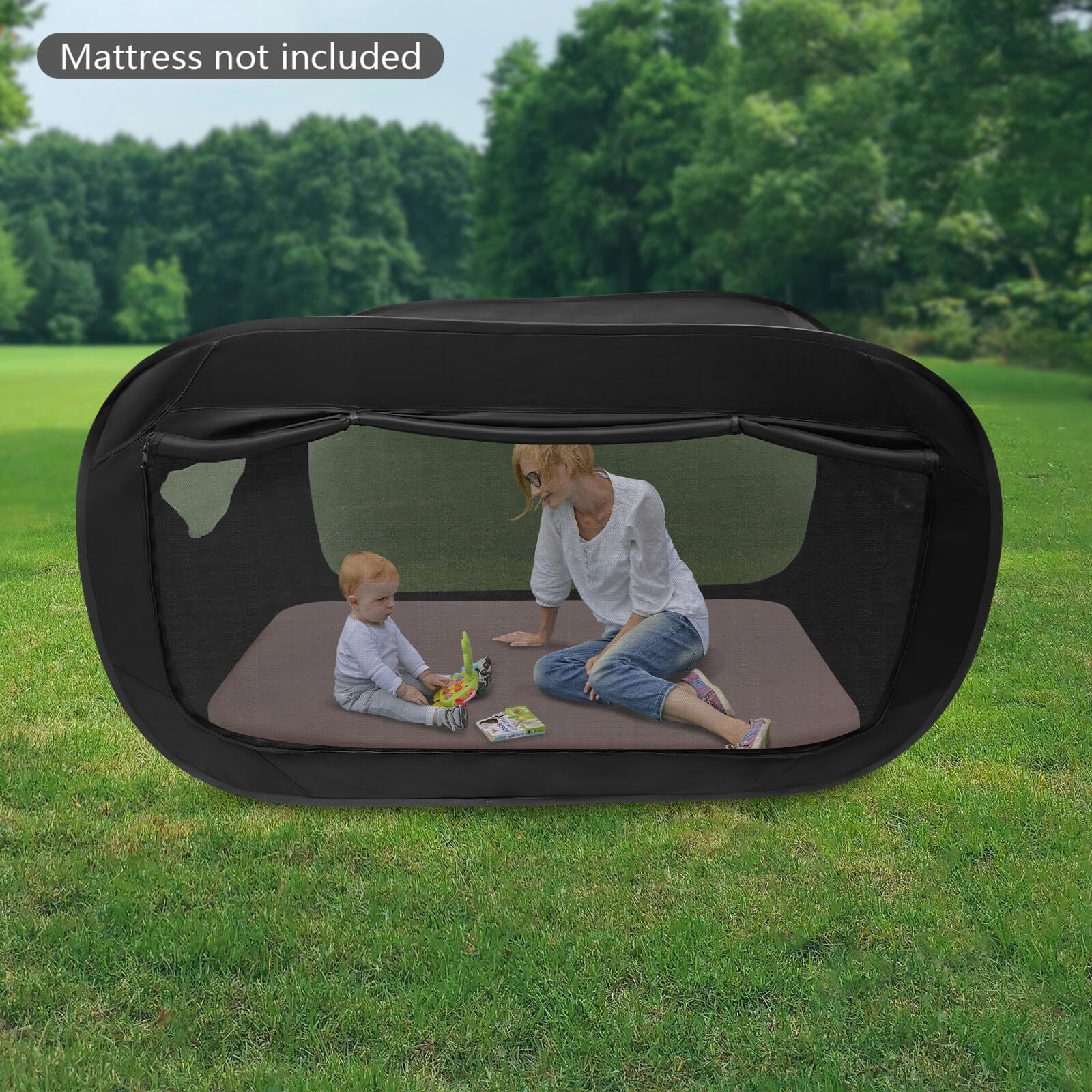 Tente de Camping pour 1 2 Personne Pliable Tente de Couchage avec Fenêtre et Sac de Rangement,pour Randonnée, Pique - Nique, Camping, Plein Air,190 * 90 * 100cm