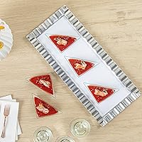 Vista 6 de Restaurantware Mini platos de aperitivo de 4 x 2 pulgadas, 100 platos triangulares desechables – Sirve muestras de aperitivos o aperitivos