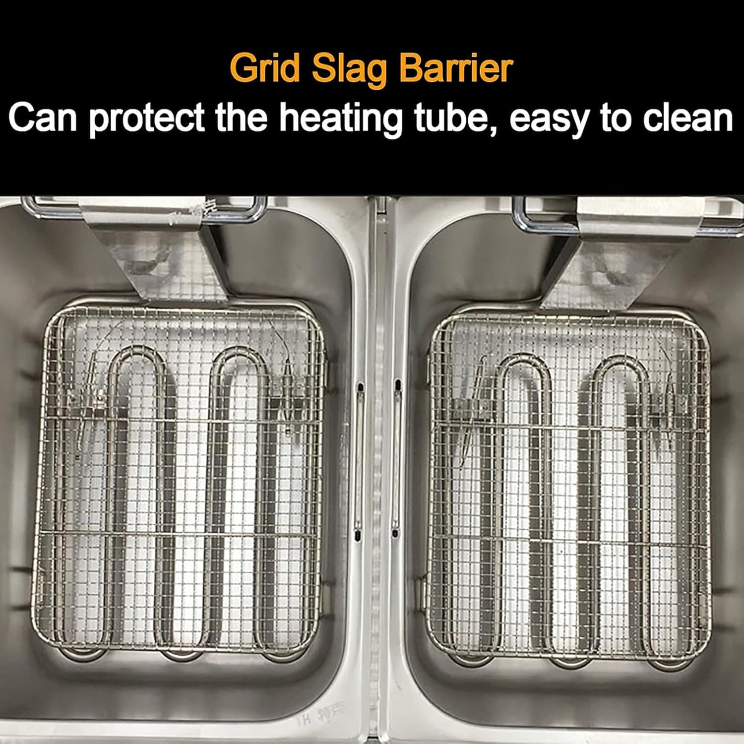 Gas Deep Fryer with Baskets, Stainless Steel Commercial Deep Fryer with Temperature Control, for Turkey, French Fries, Donuts~/