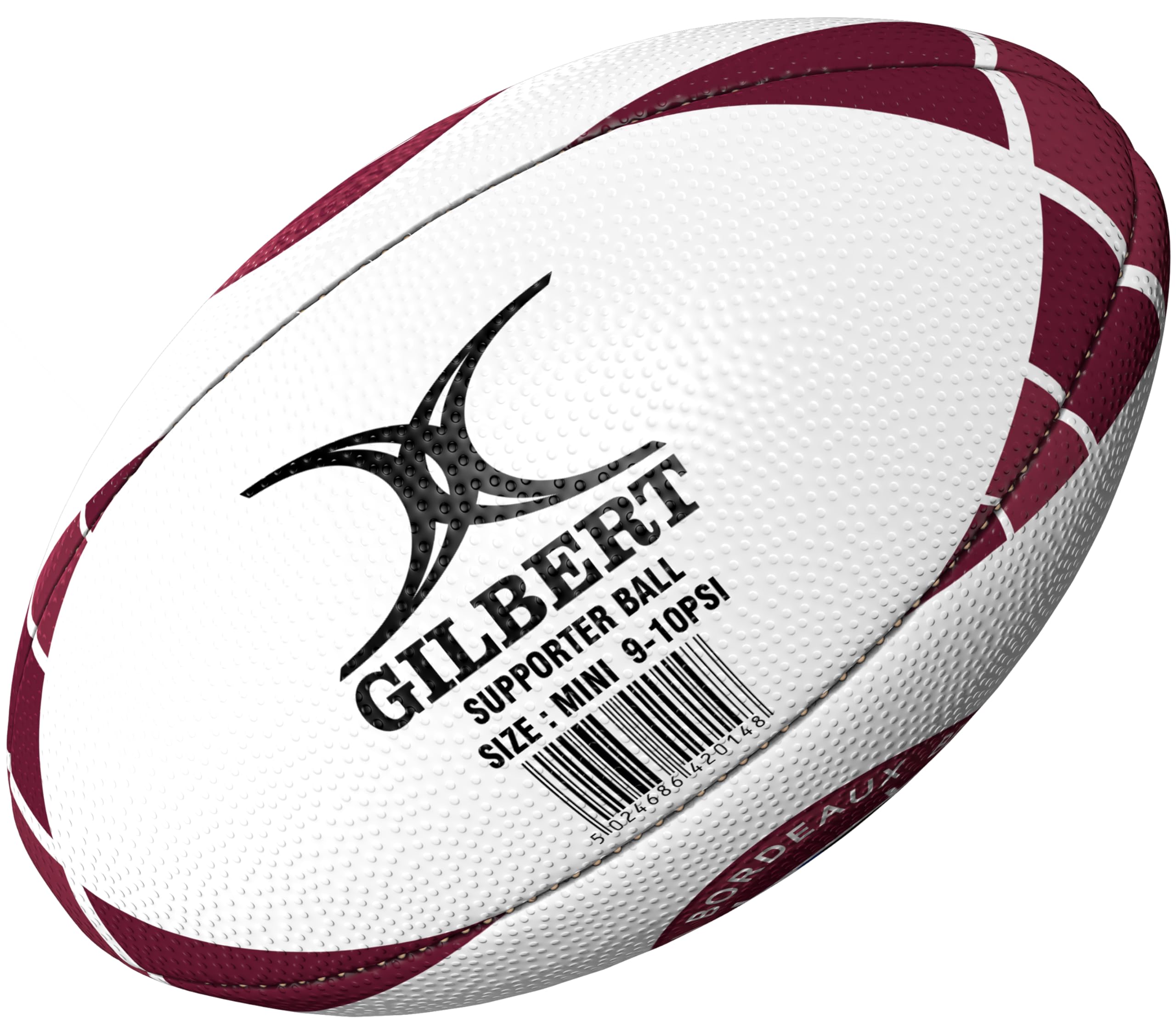 Gilbert Mini Ballon de Rugby UBB Bordeaux - Collection Officielle Union Bordeaux BEGLES