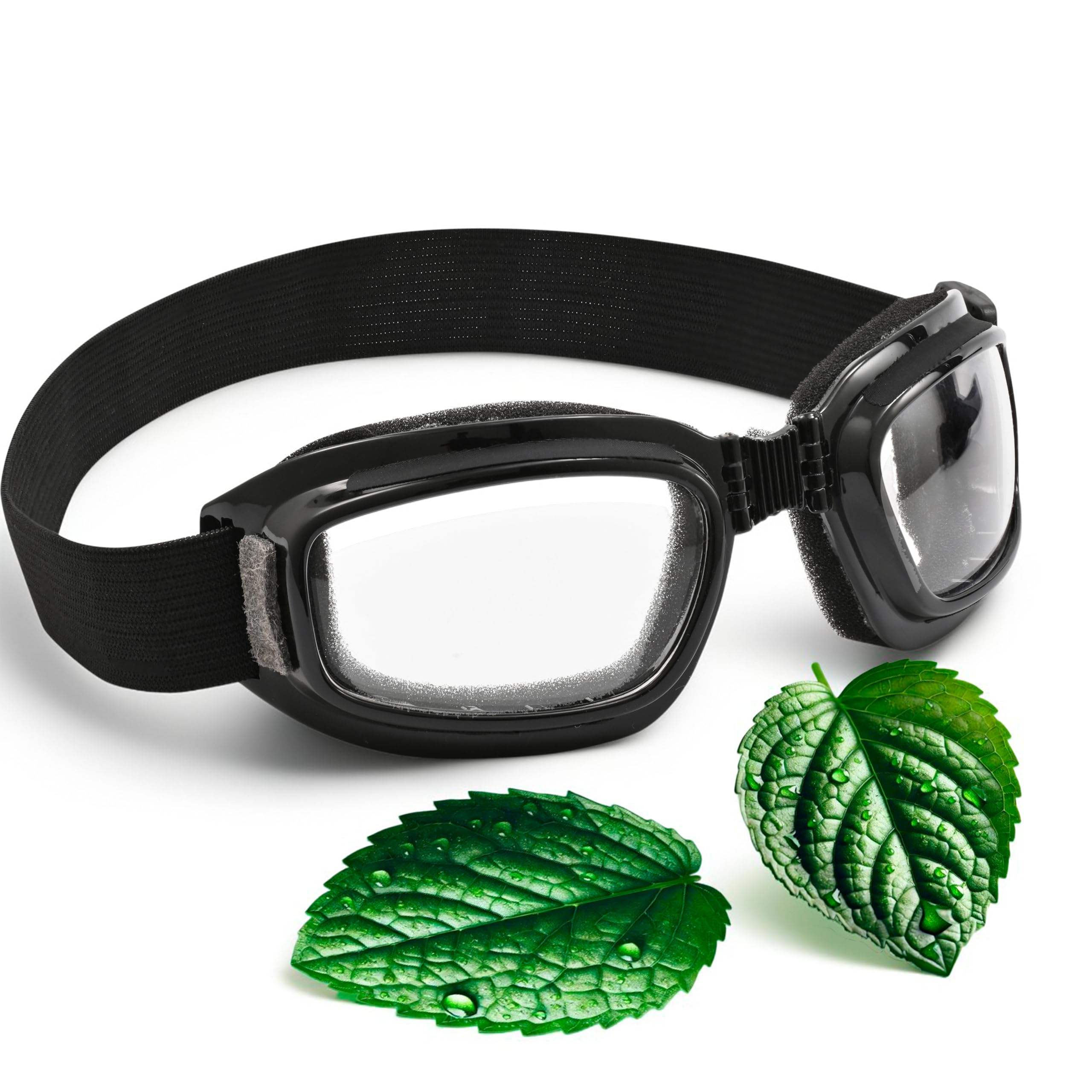 3D Dry Eye Relief Glasses with Moisture Pads and Comfortable Soft Cushion – Hydrating Silicone Dry Eye Masks with Hydrating Chamber Design, Universal Fit for Day and Night Use (Transparent)