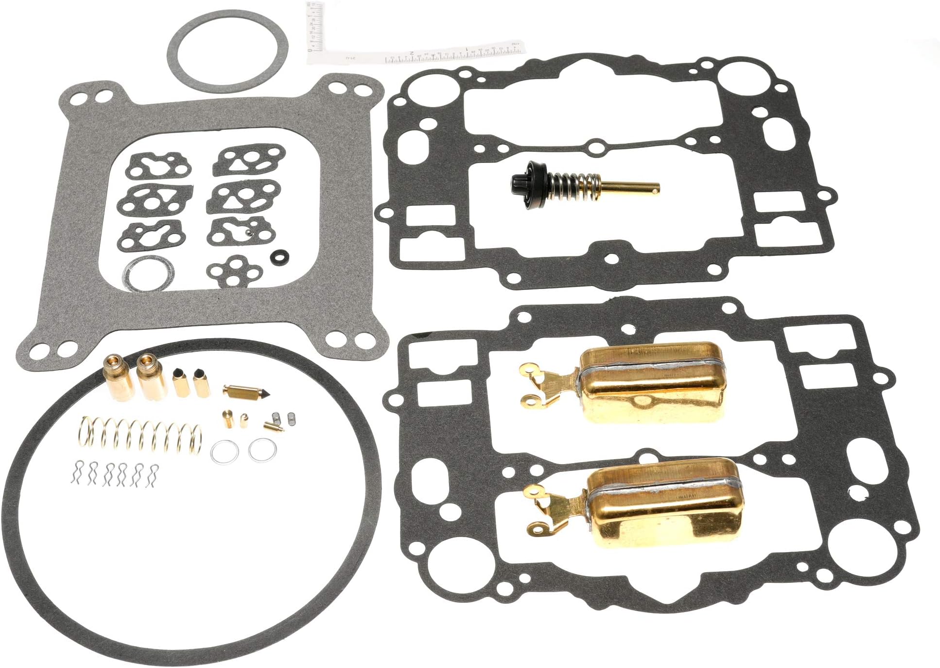 Carburetor Rebuild Kit for Edelbrock 1400 1404 1405 1406 1407 1409 1411 1477 (With 2 Brass Floats)