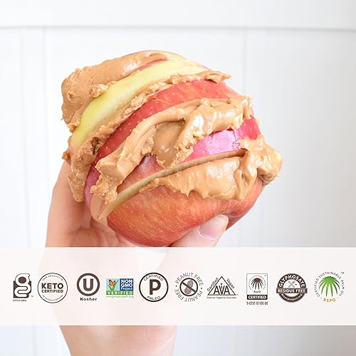 Vista 46 de BARNEY Mantequilla de almendras, crujiente, apta para dieta paleo, KETO, sin OMG, sin piel, 16 onzas