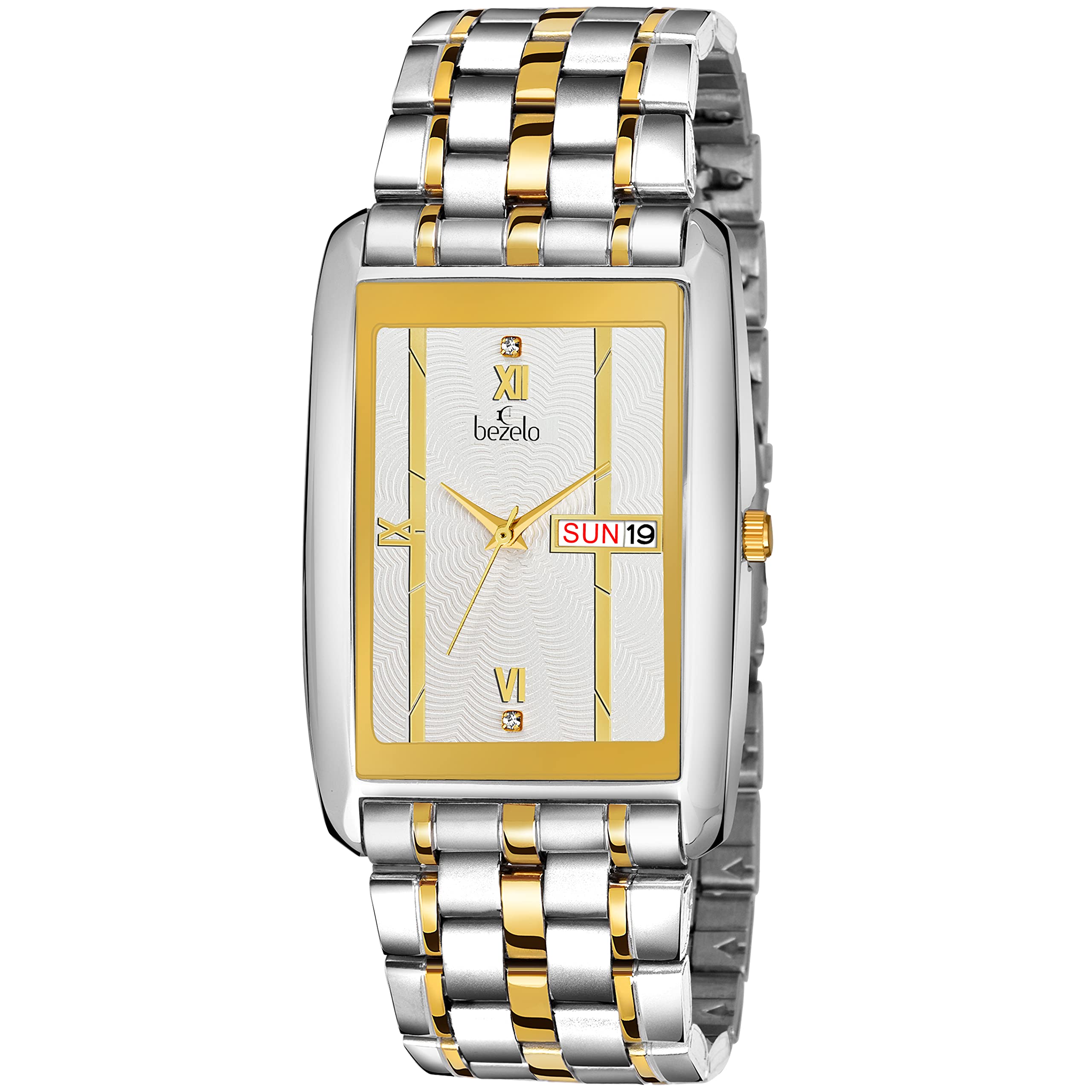 Analog Square Dial Day and Date Working Casual Watch for Mens & Boys (Silver) (B09PGSV3QB) Amazon Price History, Amazon Price Tracker