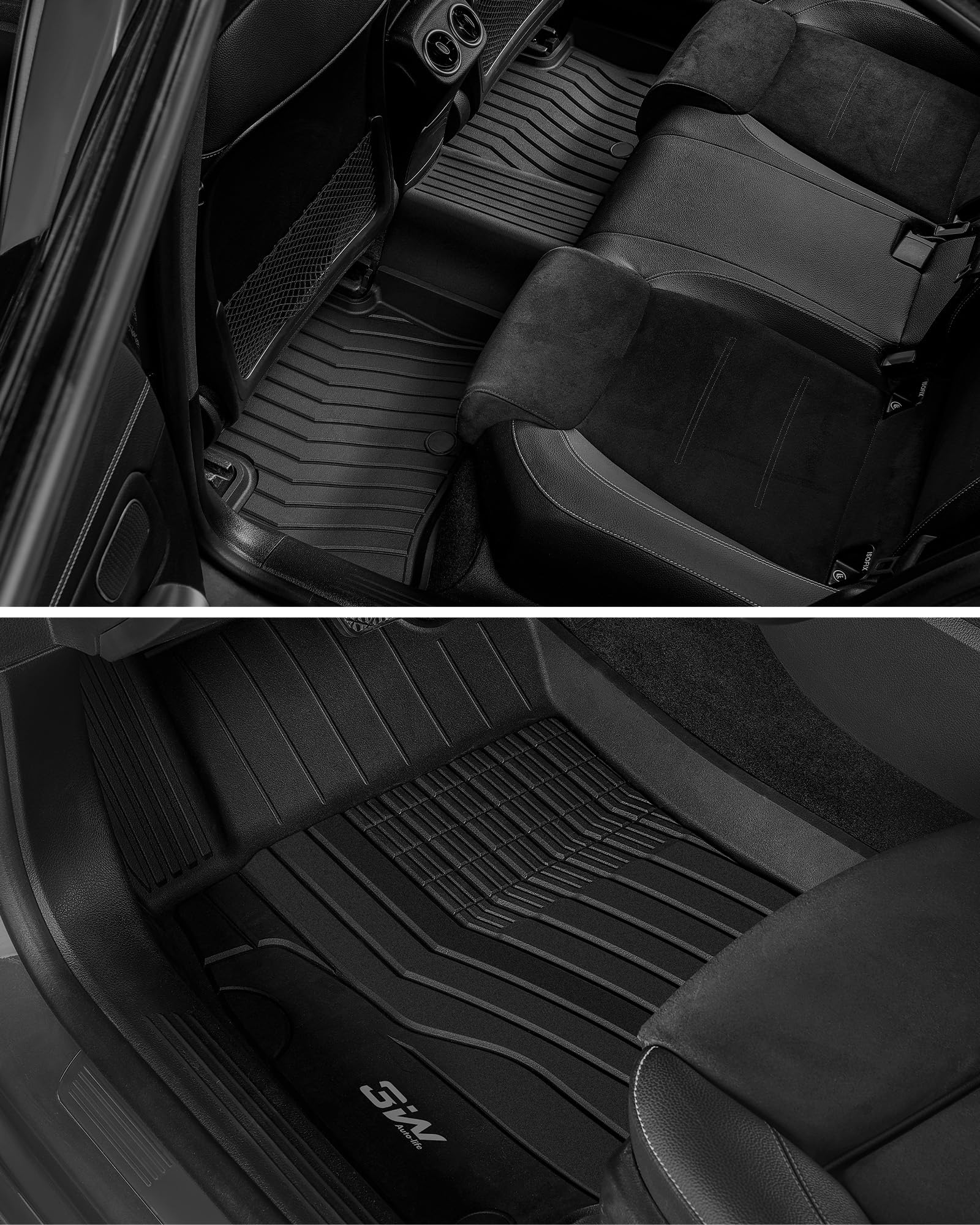 3W Floor Mats for Mercedes Benz CLA 250 2020-2026 GLA 250 2021-2026 TPE All Weather Custom Fit Floor — view 4