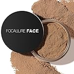 FOCALLURE Oil Control Loose Face Powder, Translucent Loose Setting Powder, Shine-Free Matte Finishing Powder, Long-lasting & Lightweight Sets Foundation Makeup, Includes Velour Powder Puff, Sand