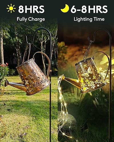 Miniatura 2 de Luces solares para decoración de jardín al aire libre, regadera, porche, decoración de césped, faroles, decoración exterior, regalos de cumpleaños