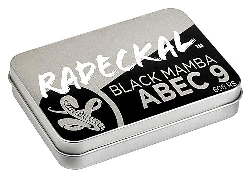 Miniatura 6 de RADECKAL Black Mamba ABEC 9 - Rodamientos para patineta con espaciadores integrados para patinetas, longboards, cruceros, prelubricados,
