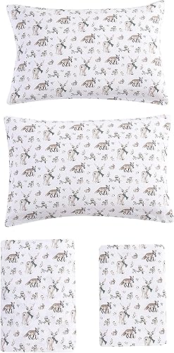 Vista 174 de Eddie Bauer - Full Sheets, Cotton Flannel Bedding Set, Brushed For Extra Softness, Cozy Home Decor (Dog Friends, Full)