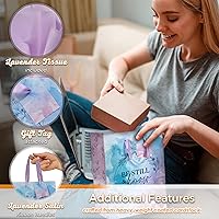 Vista 3 de Christian Art Gifts Bolsa de Regalo Retrato con Etiqueta y Juego de Papel de Seda para Mujeres: Quédate Quieta y Conoce - Salmo 46:10 Versículo