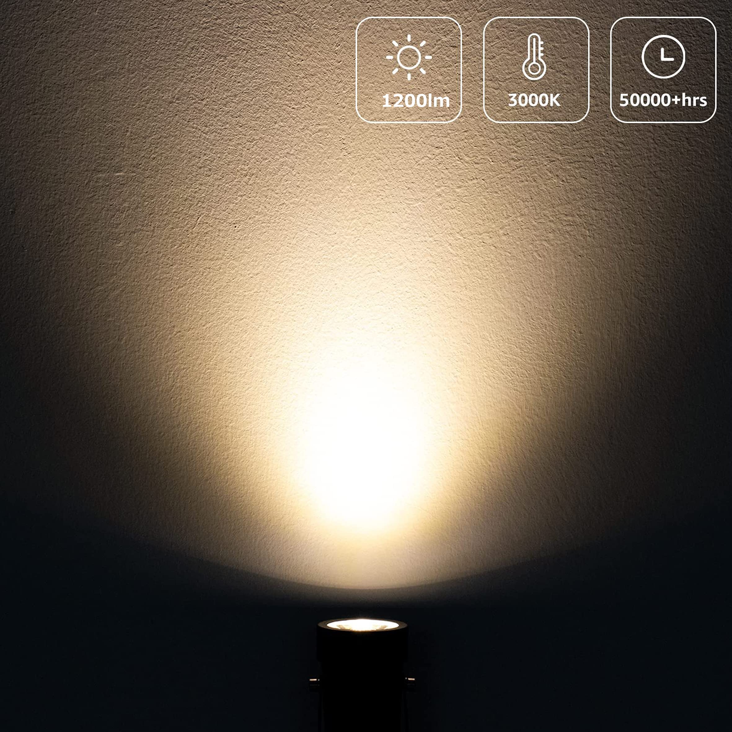 Amazon.co.jp : YC LED スポットライト コンセント 卓上 12W 間接照明