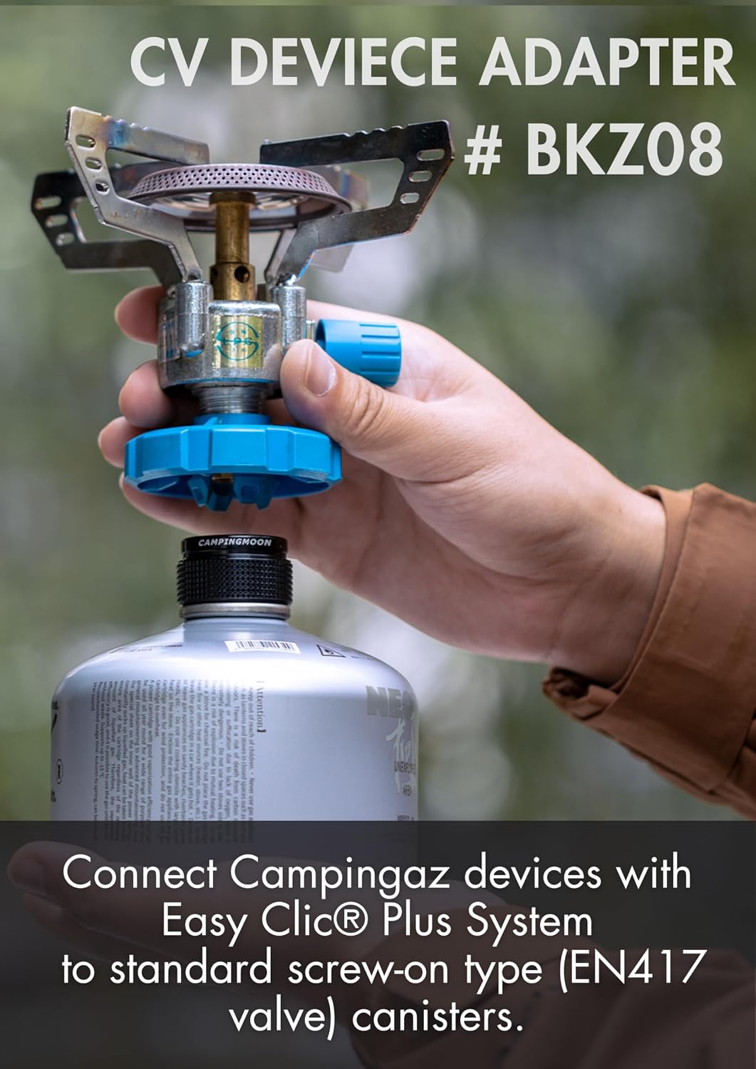 CAMPINGMOON EN417 Canister Adapter Easy Clic Plus Stove Lantern BKZ08 image 2