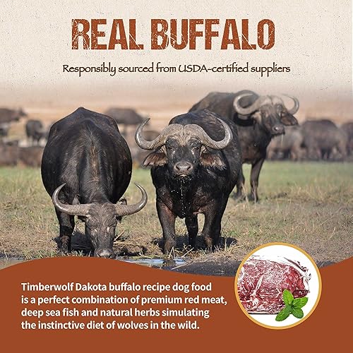Miniatura 4 de Timberwolf Dakota Buffalo Recipe Alimento para perros 4 libras