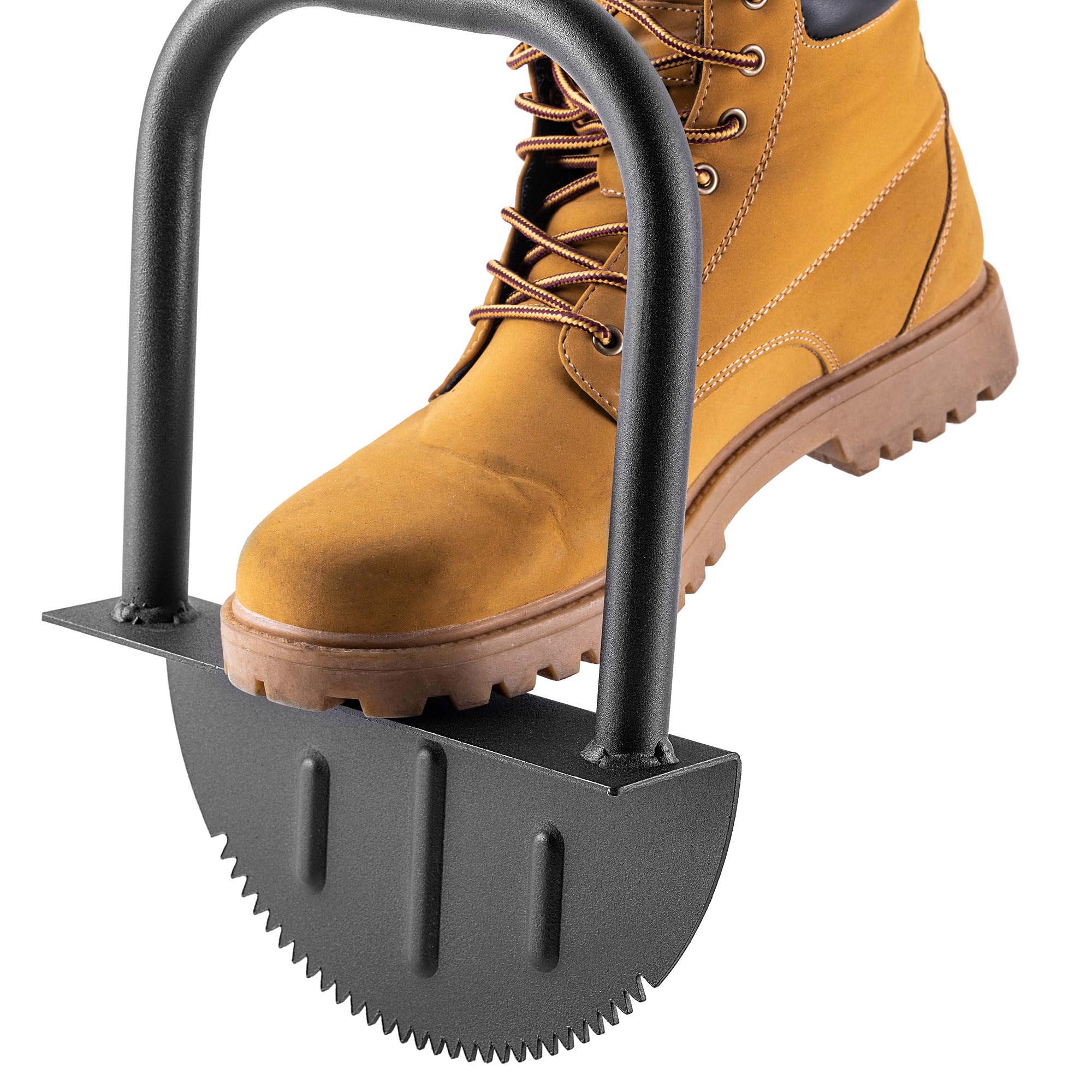 KADAX Coupe-bordures de pelouse 23 x 118 cm avec lame dentelée, coupe-bordures manuel en acier pour des bords de pelouse précis - Coupe-bordures de jardin avec poignée en T