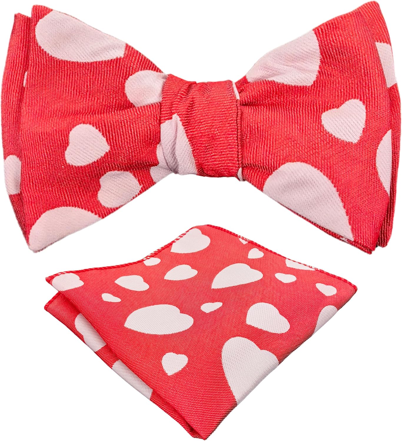 Men Bow Tie Pocket Square Set, Boy Self Tied Bowtie with Handkerchief For Formal Tuxedo Bow Tie or Wedding Party SMB-T9