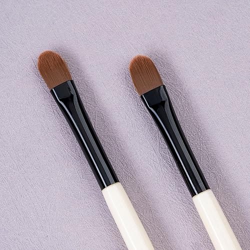 Miniatura 147 de Cepillo plano para cejas, pincel delineador de ojos en ángulo fino y cepillo de pestañas, cepillo de cejas en ángulo fino, cepillo plano para cejas