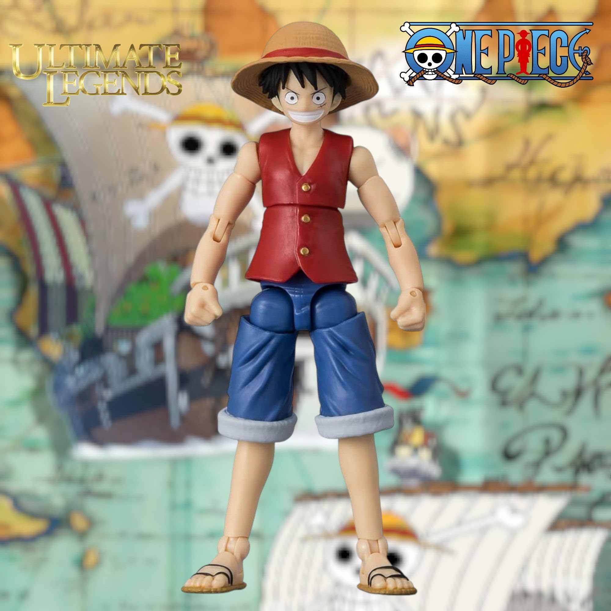 BANDAI Ultimate Legends Luffy Action Figure, 12.5cm Luffy Anime Figure With 27 Points Of Articulation And Accessories - Image 2