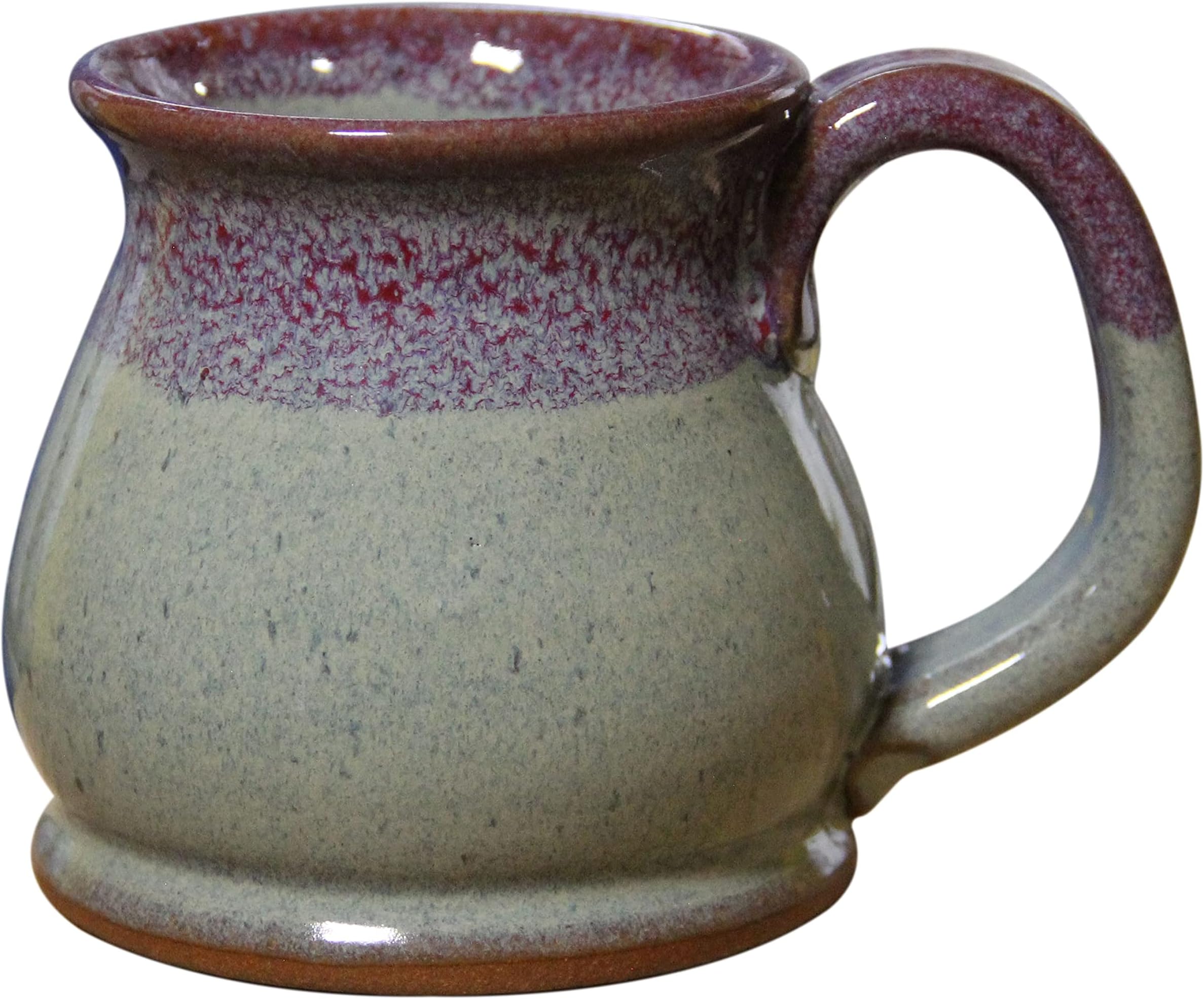 SHS Collection USA Handmade 12oz Coffee Mug Potbelly (Amethyst Horizon)