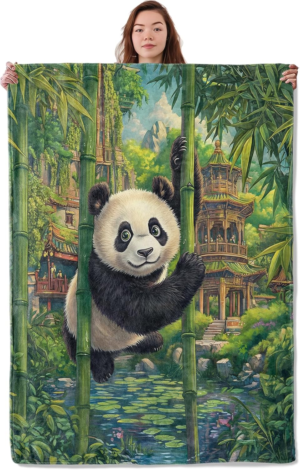 Playful Panda Blanket,...