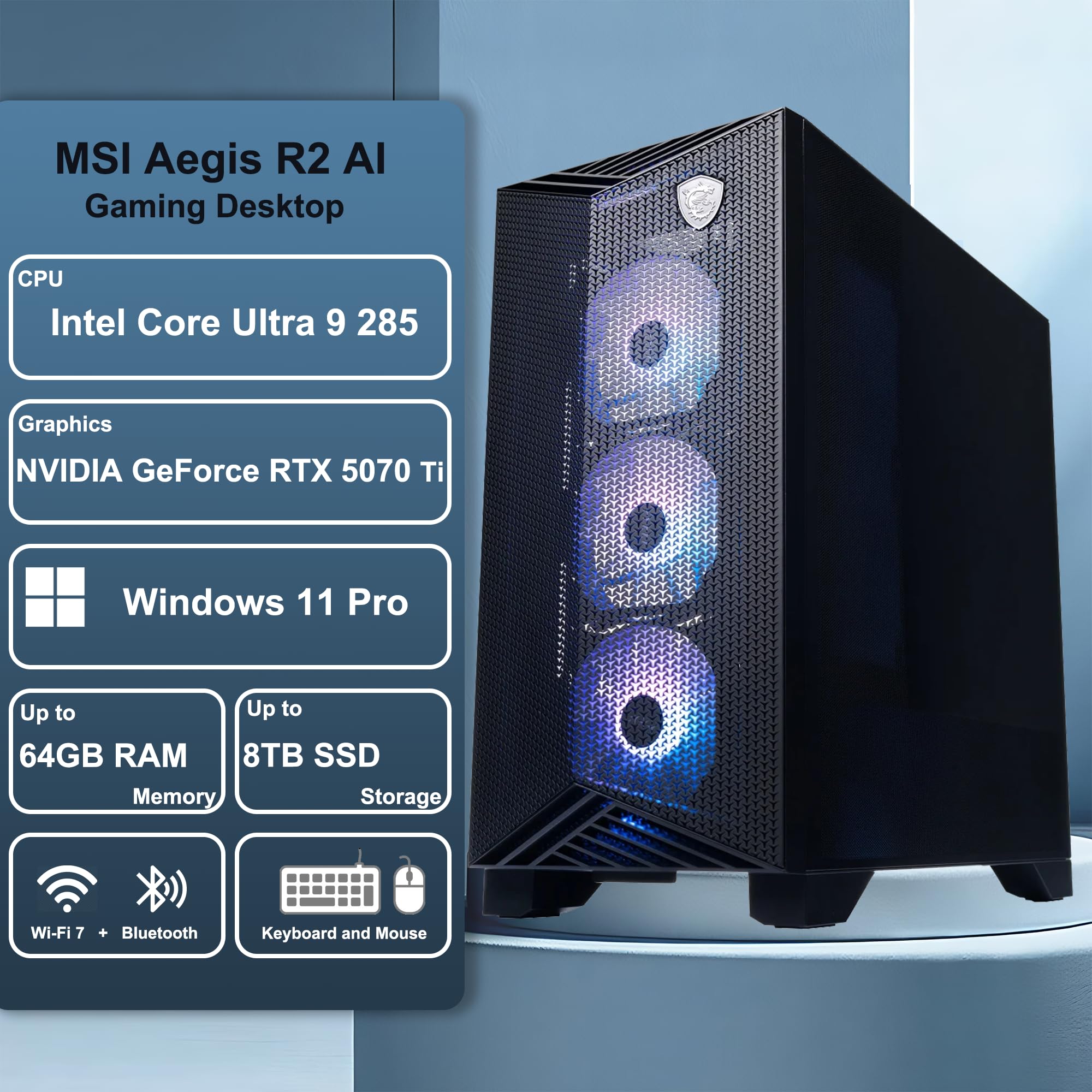 Snapklik.com : Msi Aegis R2 AI 2nd Gaming AI Desktop Intel 24-core ...