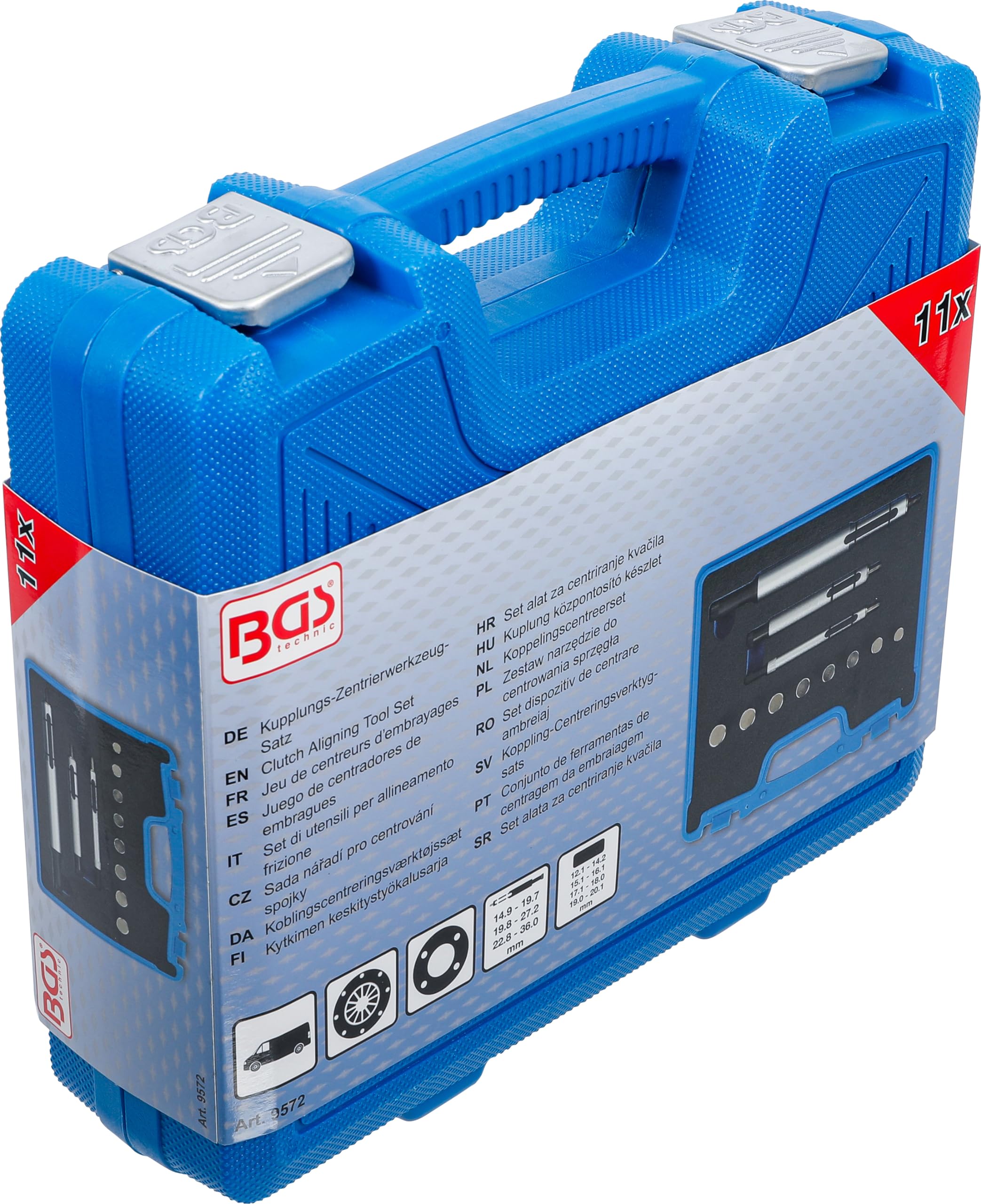 BGS 9572 | Set di utensili per allineamento frizione | 11 pz.