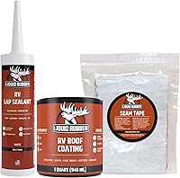 Vista 9 de Liquid Rubber - Revestimiento para toldo de casa rodante, sellador con reflectante solar, para reparación del toldo de remolques y cámper