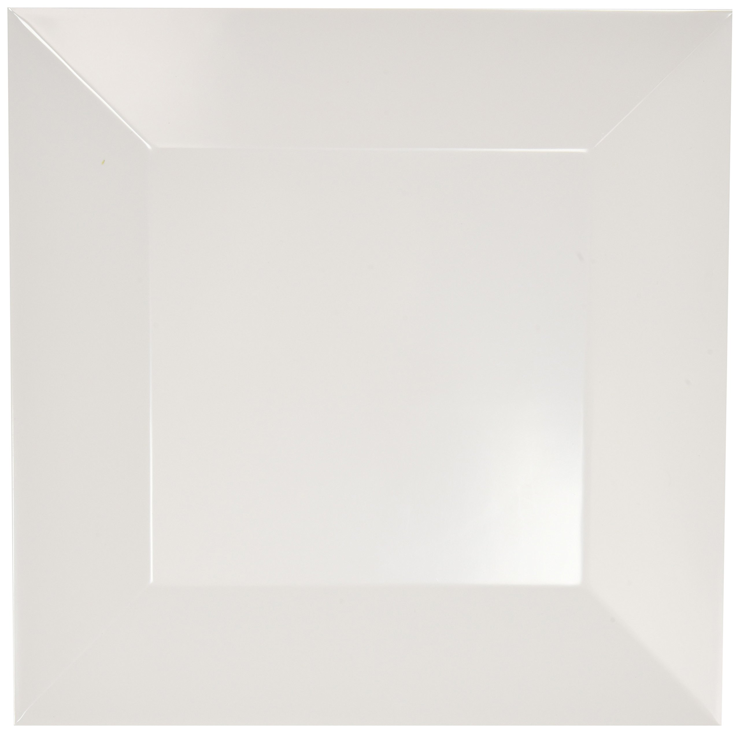 Platters, 12" Length x 12" Width, White by American Metalcraft – Large, Melamine, White, Model SQP10