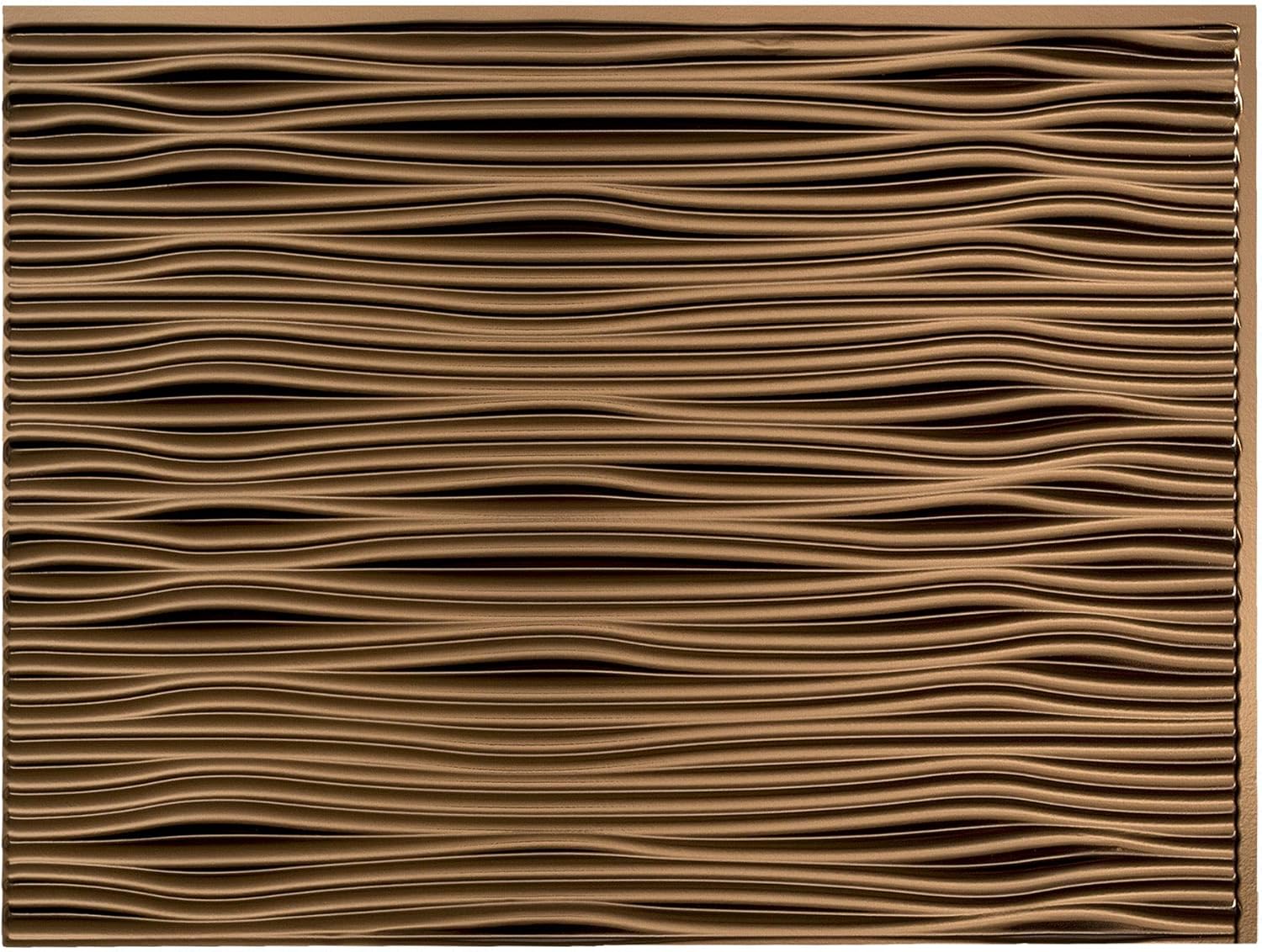 FASÄDE Waves Decorative Vinyl Backsplash 15 sq ft Kit in Oil-Rubbed Bronze