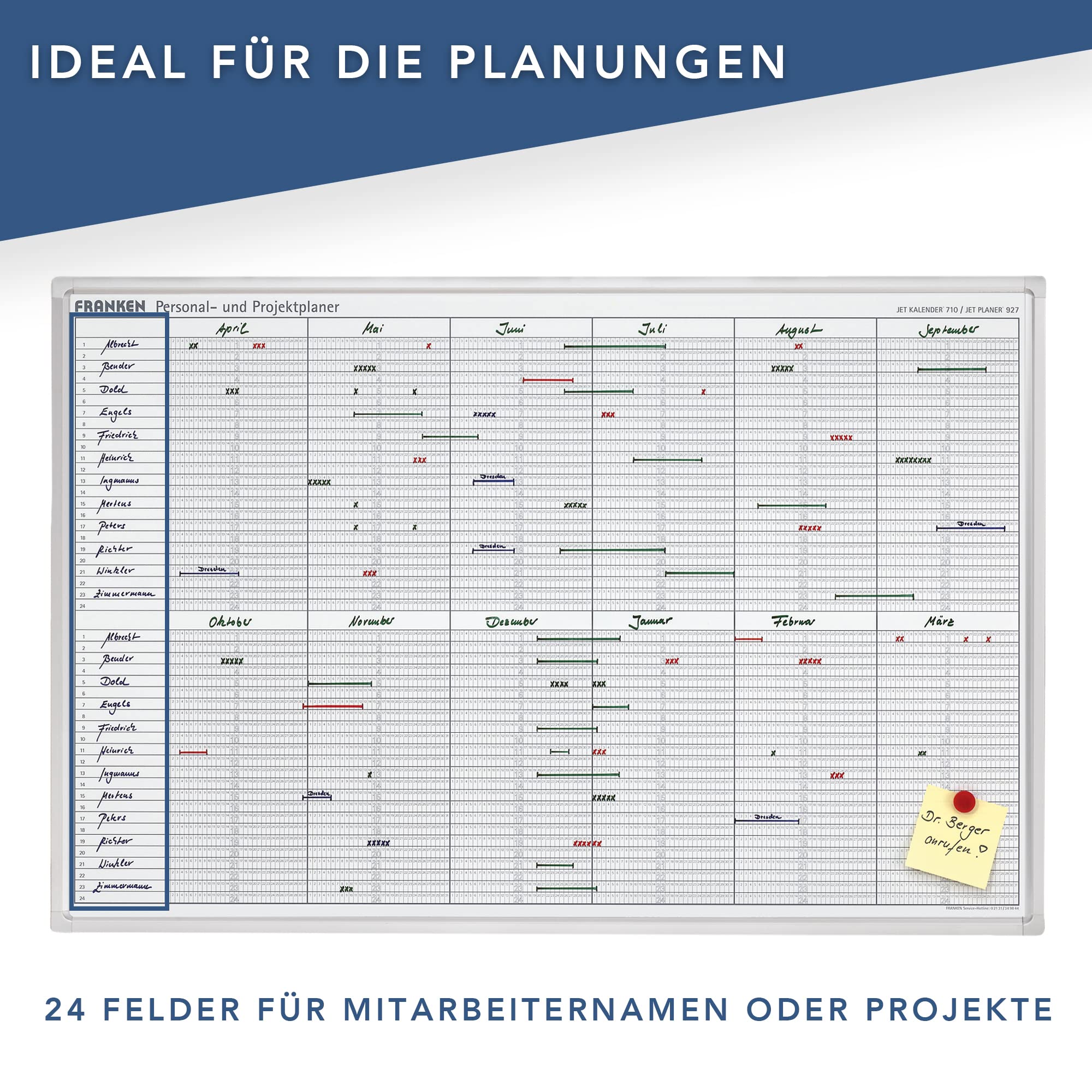 Calendrier Franken Jk710-Matériel pour Présentation et Affichage