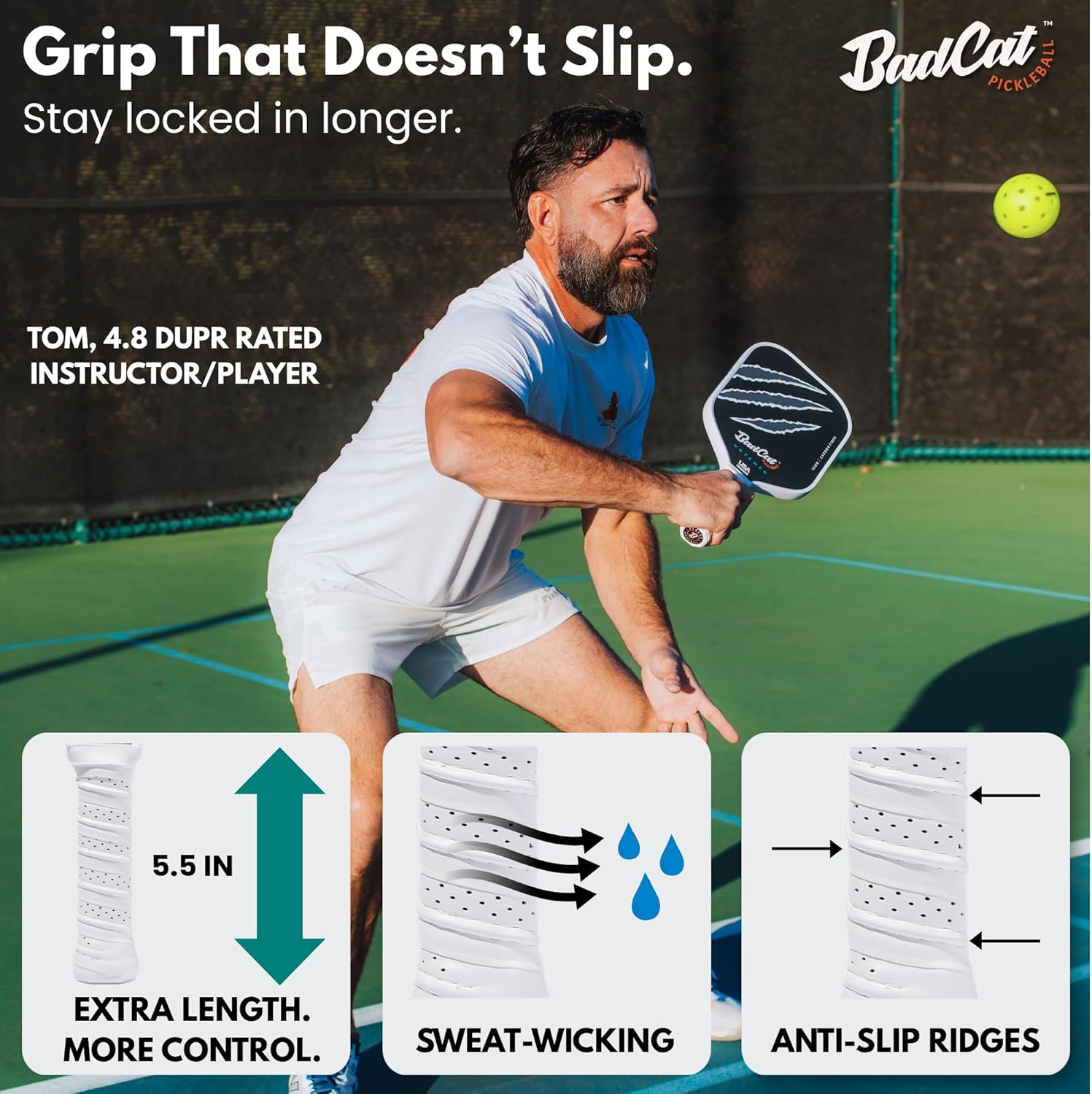 Untamed Paddle - Toray T700 Raw Carbon Fiber | Thermoformed Unibody for Maximum Spin & Control | 16mm Core, Elongated Shape | USAPA Approved | Intermediate to Advanced Players