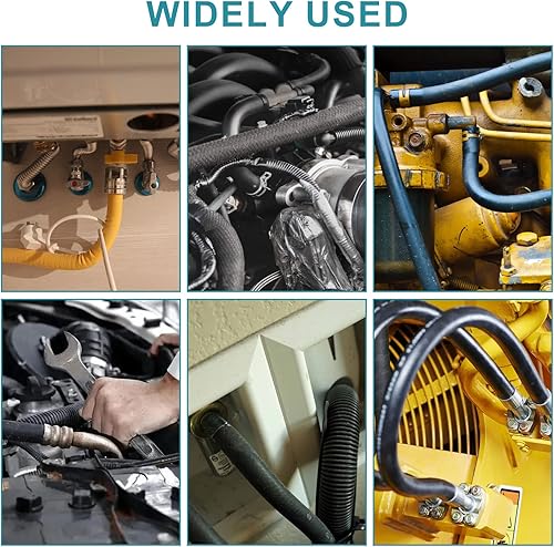 Miniatura 7 de 50 abrazaderas de manguera de resorte de 12 de identificación, abrazadera de manguera de 0.472 in, abrazadera de línea de combustible, clips de